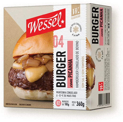 Hamburguer Picanha Bov Wessel 12x360g